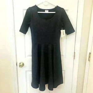 NWT Lula Roe FIT and FLARE Size Medium Charcoal color